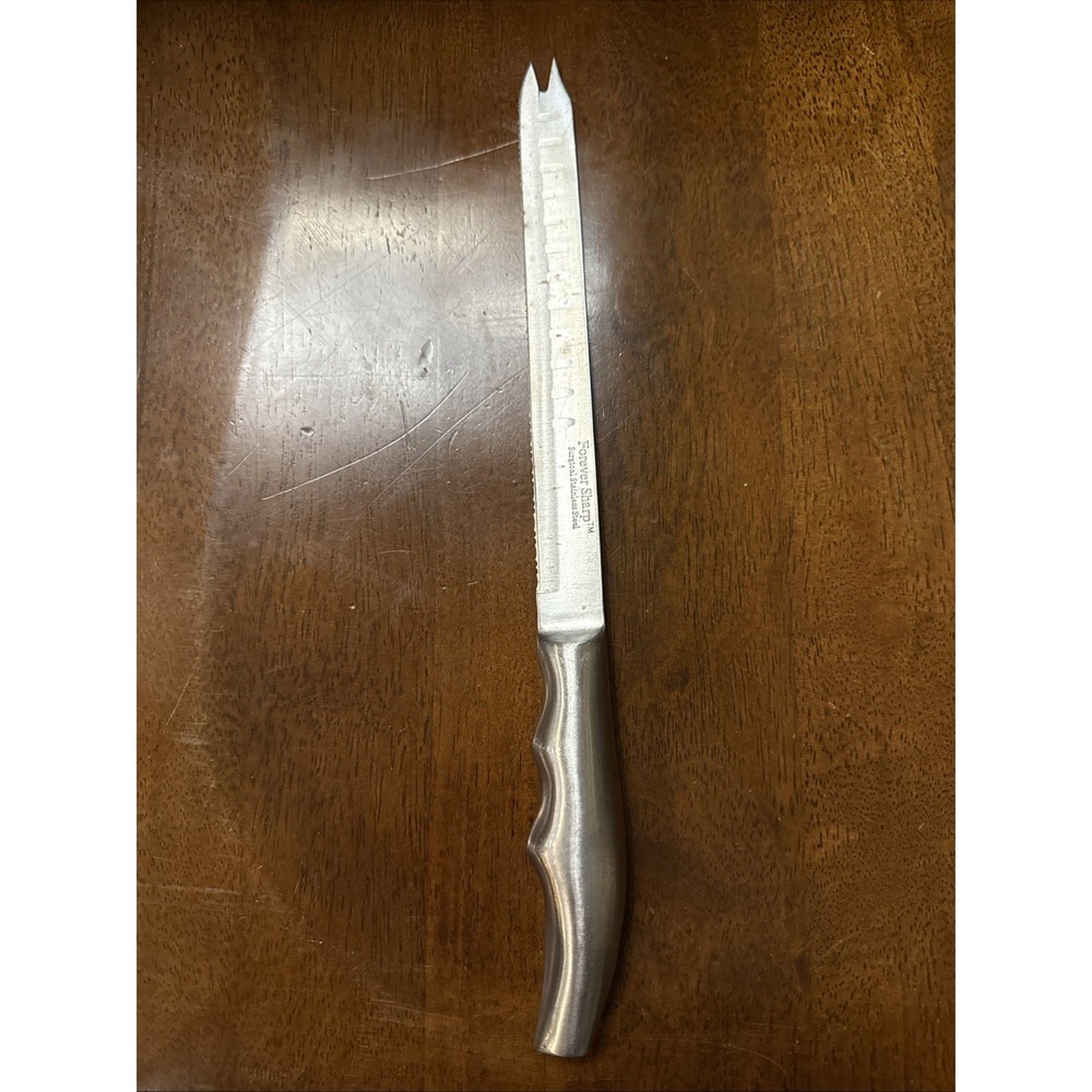 Sharp‎ Select 13" Serrated Slicing Knife Surgical Stainless Steel Carving Blade,